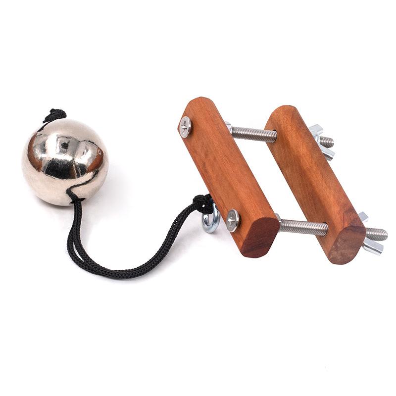 Gymnastic Rings Wooden - Mannelijke penis training houten stretcher metalen