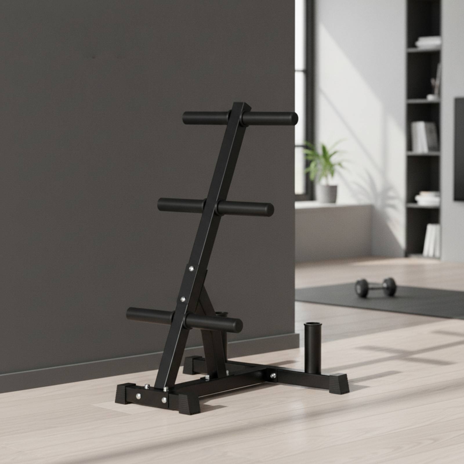Home Gym Folding Rack - Barbell Plate Rack Ruimtebesparend gewichtsplaatrek met