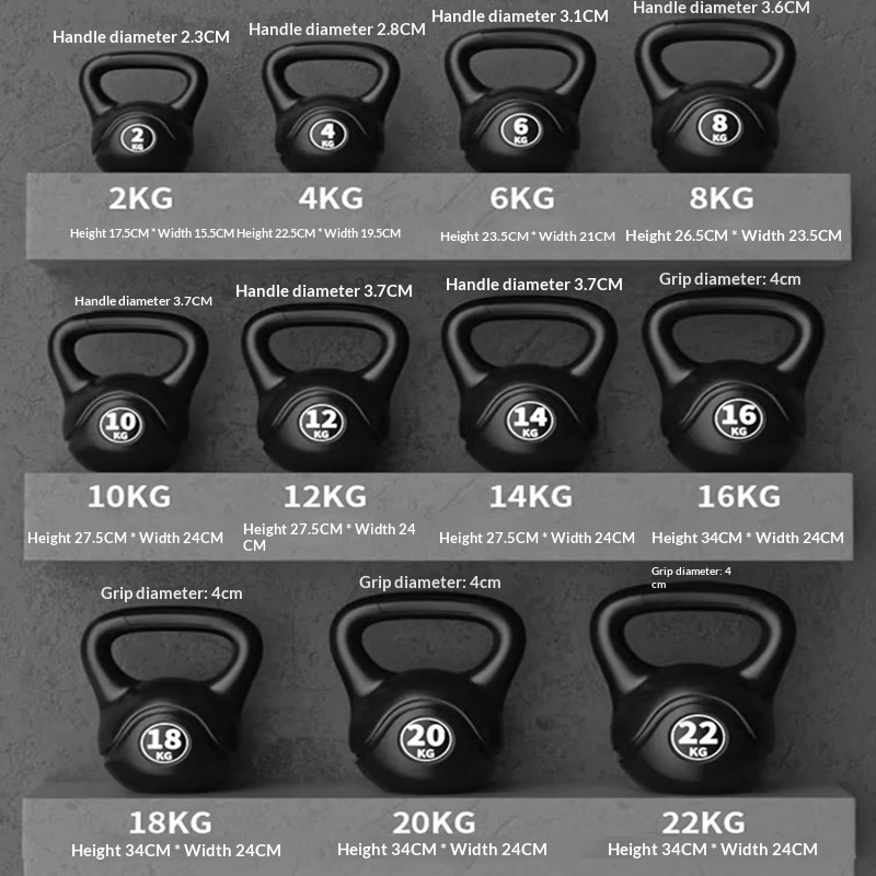 Home Gym Mini - 2026 Fitness Verstelbare 8kg Kettlebell Ergonomische