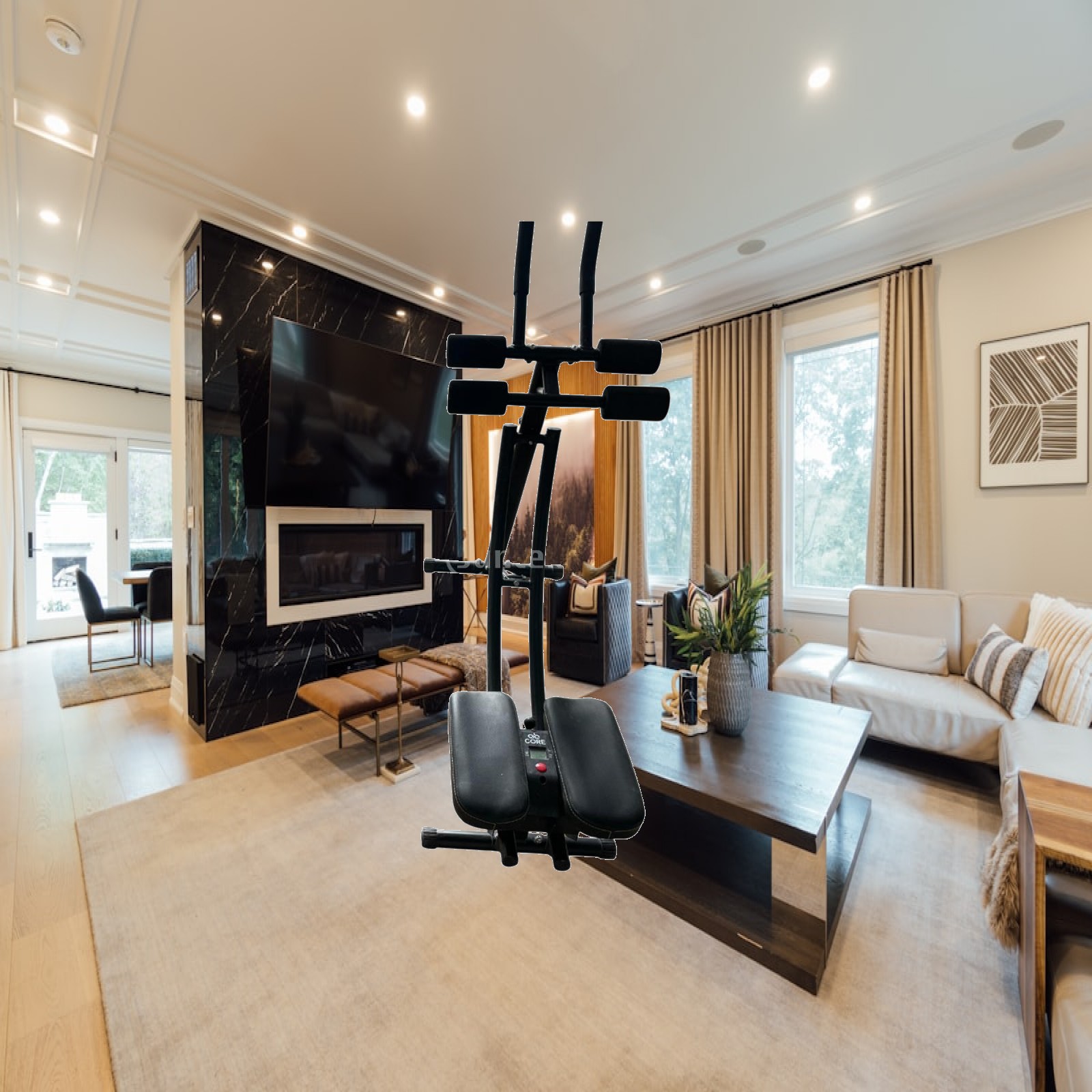 Home Gym Routine - Staal buikspiertrainer, fitnessapparaat voor thuis, trainingstoestel