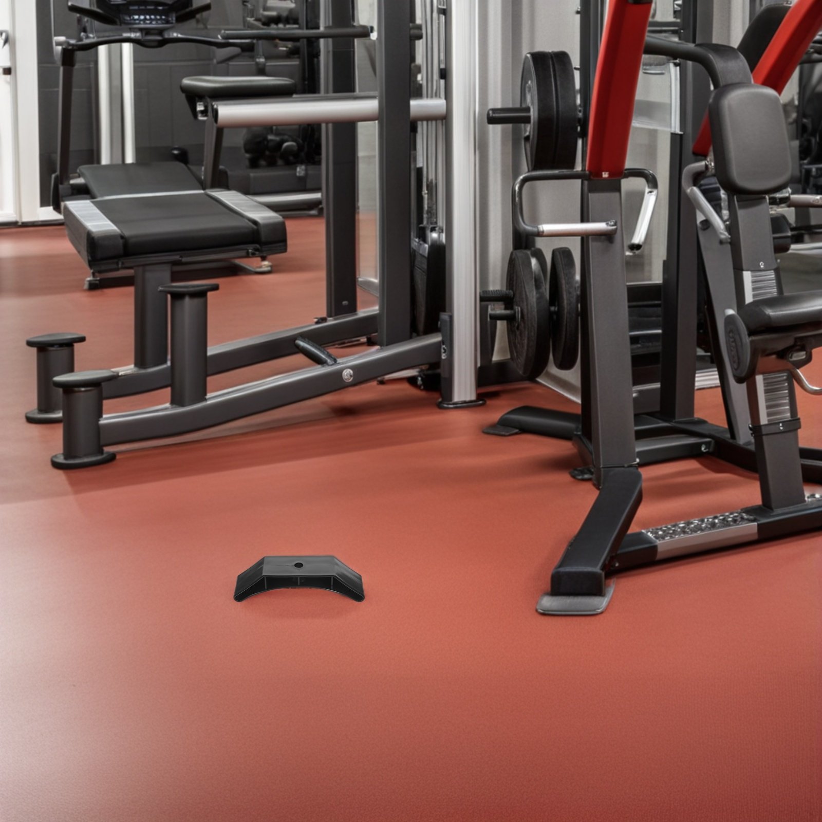 Home Gym Layout - 8-delige halterrekstandaard voor thuisgym, geluidsreductie, zweetbestendig