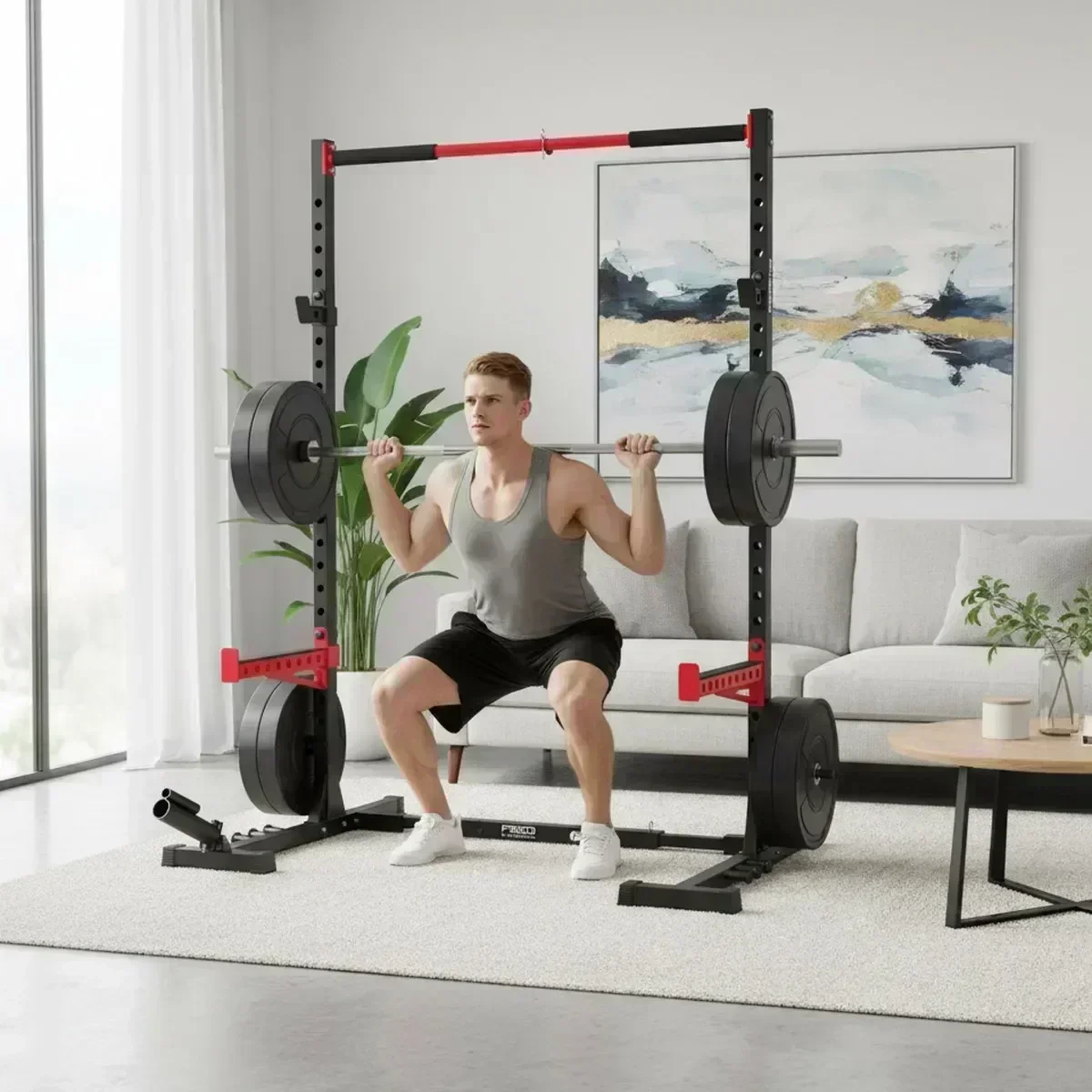 Home Gym Power Rack - Verstelbaar Home Gym Squat Rack met