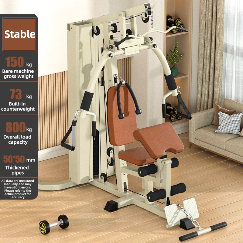Home Gym Power Rack - Uitgebreide trainingsmachine high-pull fitnessmachine multifunctionele zitborst