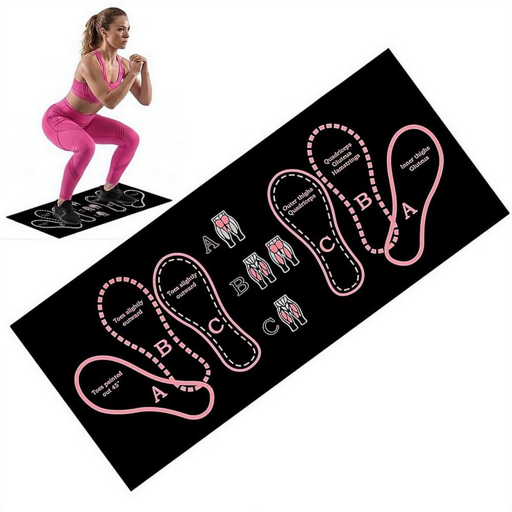 Home Zone Gym - Squat trainingsmat antislip voetpositiegids pad doelzoner
