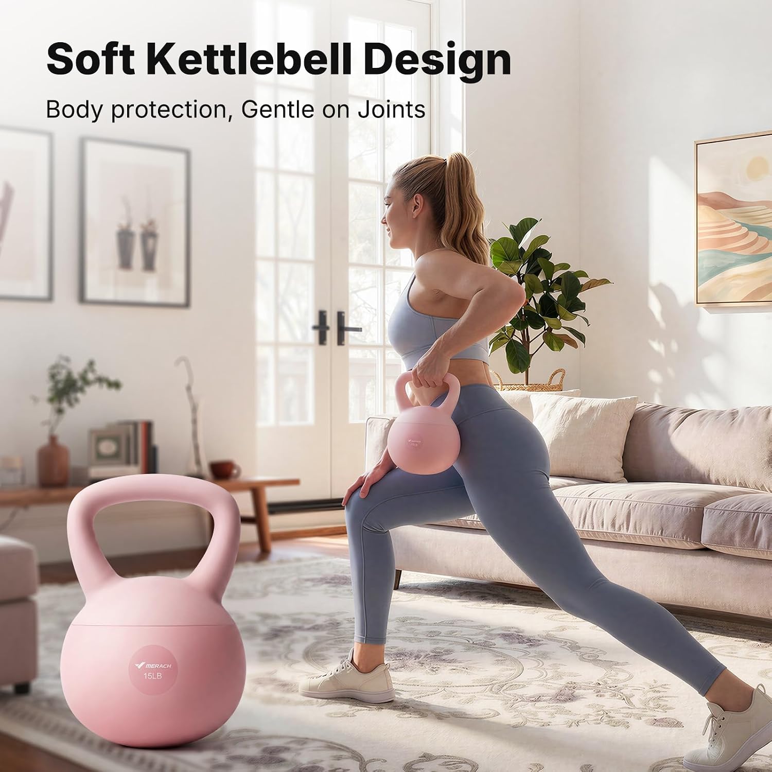 Zachte Kettlebell met brede an - Kettler Home Gym recensie en prijs