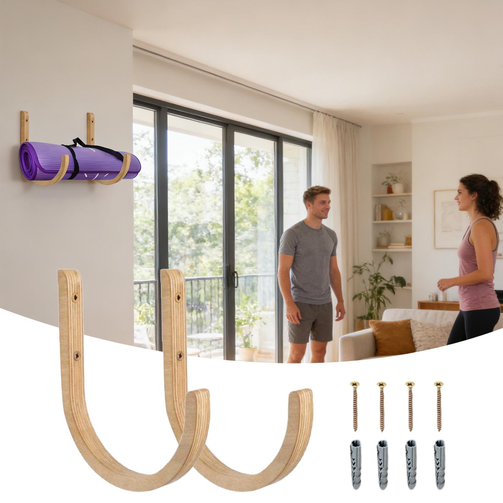 Yoga Mat Organizer 2 stuks hou - Home Gym Folding Rack recensie en prijs