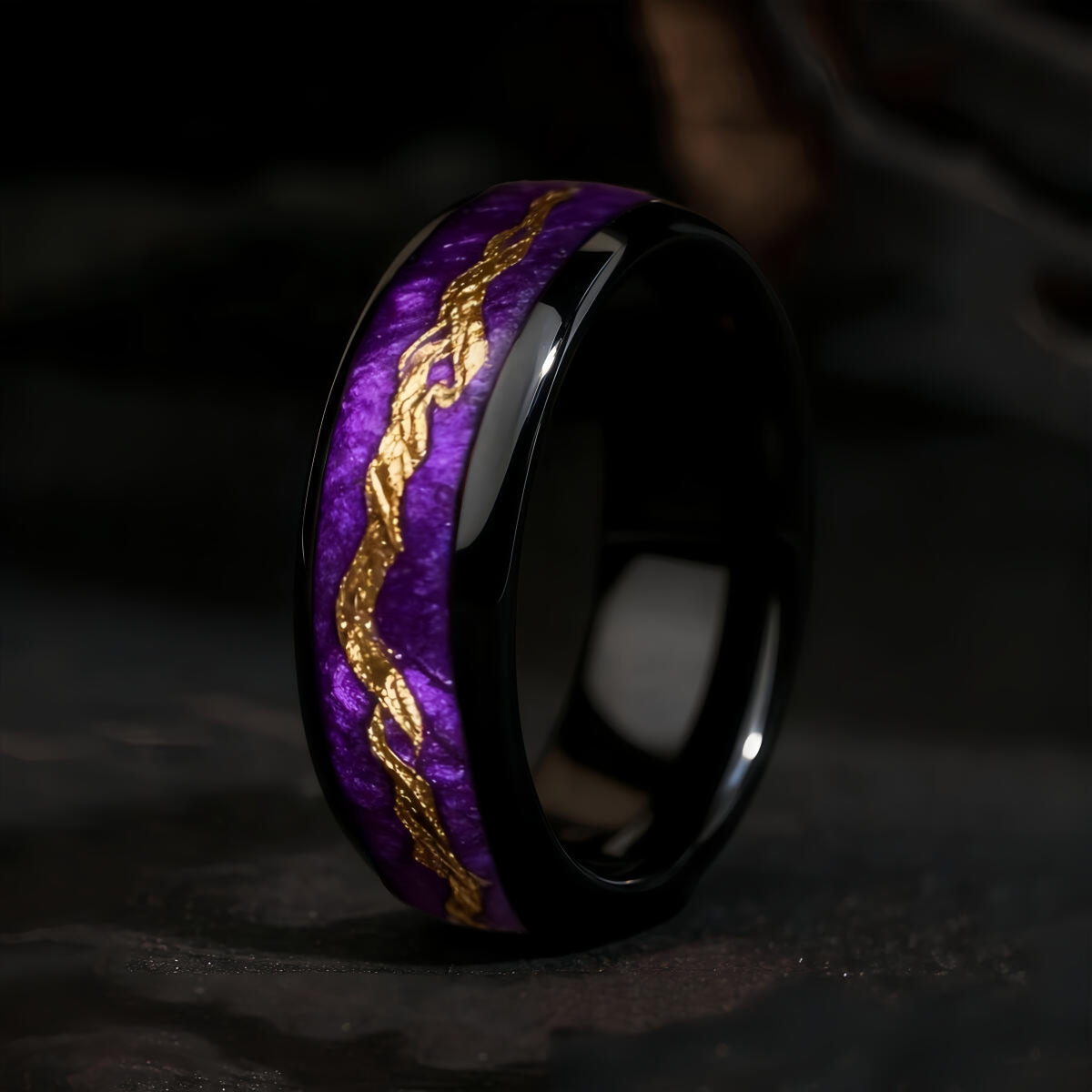 Modezwarte herenring van roest - Gymnastic Rings Wooden recensie en prijs