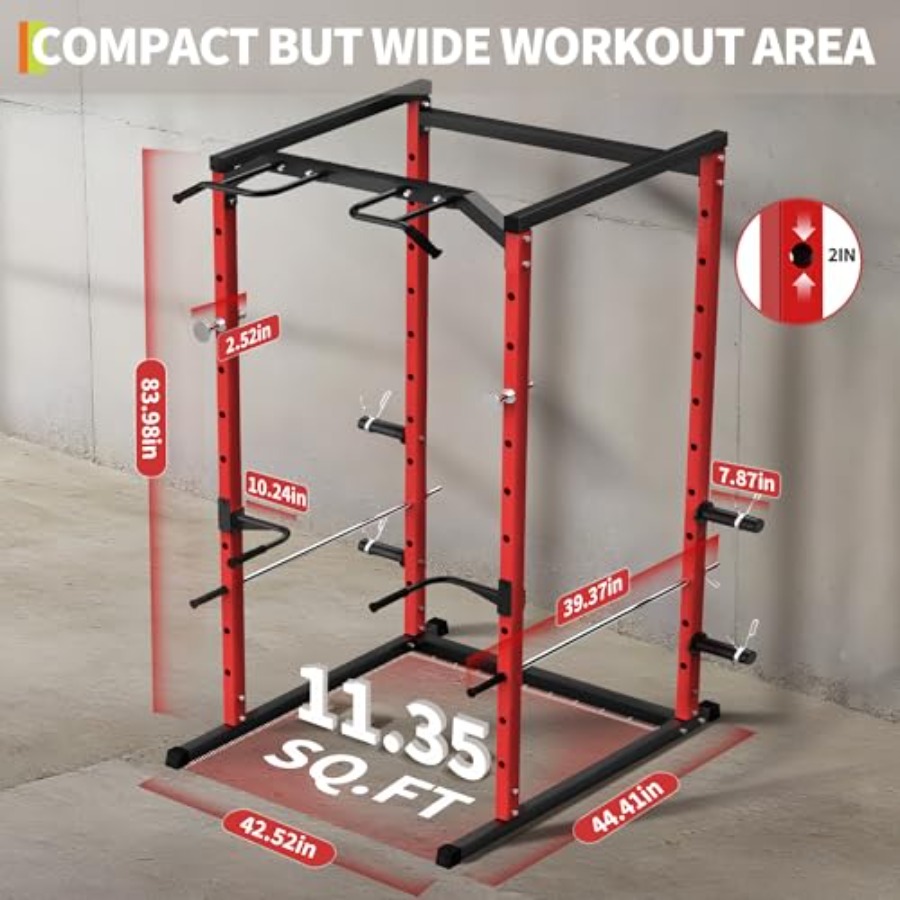 Zware Power Cage met Pull-Up B - Home Gym Power Rack recensie en prijs
