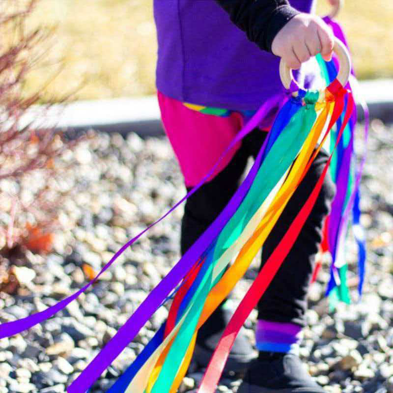 Regenboog Handvliegerstokken M - Gymnastic Rings Wooden recensie en prijs