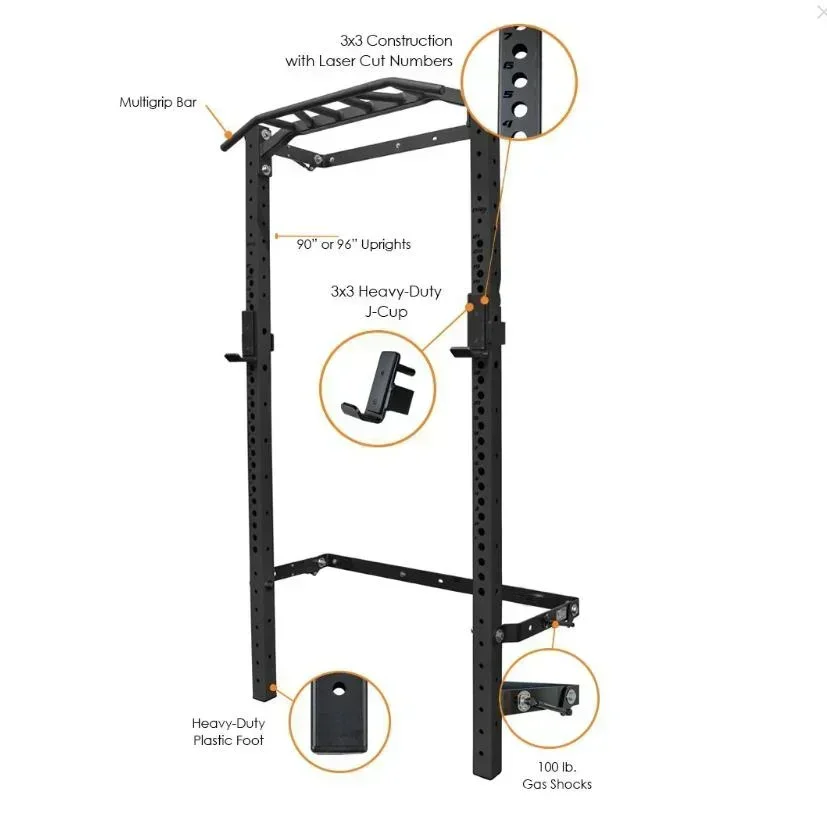 Fitnessapparatuur voor fitness - Home Gym Folding Rack recensie en prijs