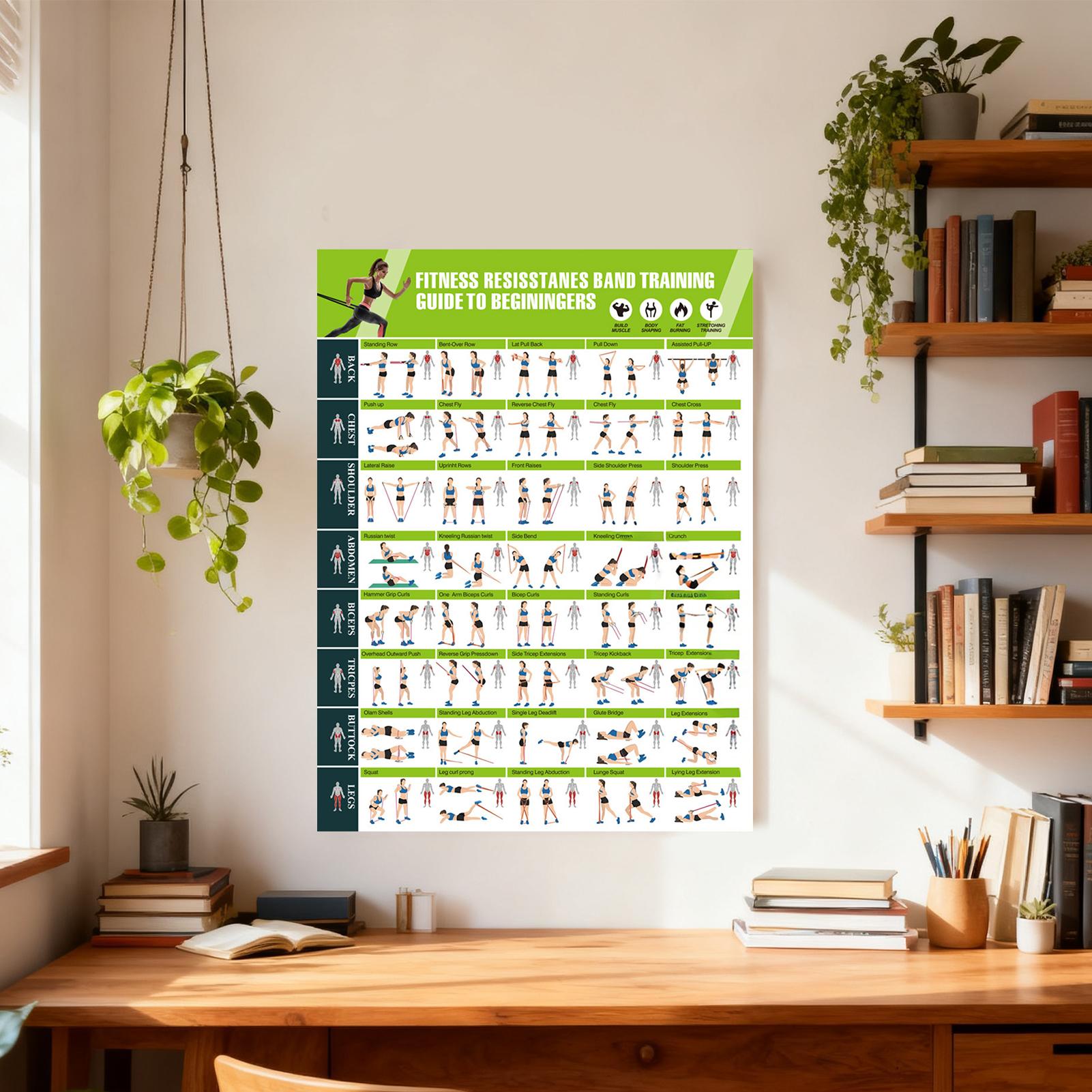 Workout-posters met weerstands - Home Gym Guide recensie en prijs