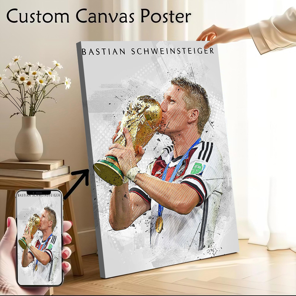 Bastian Schweinsteiger canvas  - Home Gym Decor recensie en prijs