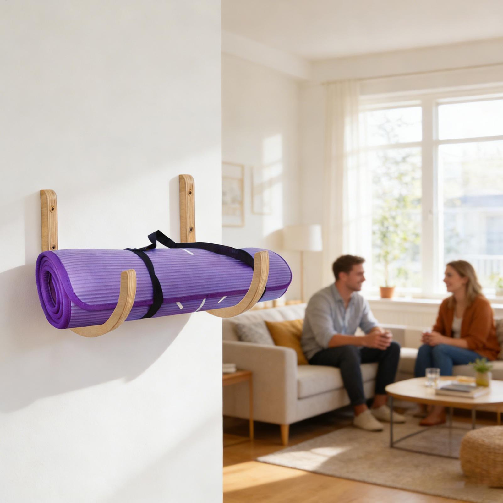 Yogamat houder 2 stuks houten  - Home Gym Folding Rack recensie en prijs
