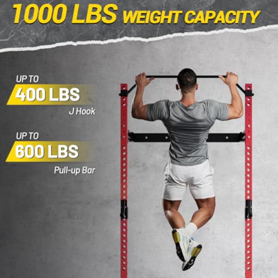 Homegym opvouwbaar squat rek:  - Home Gym Folding Rack recensie en prijs