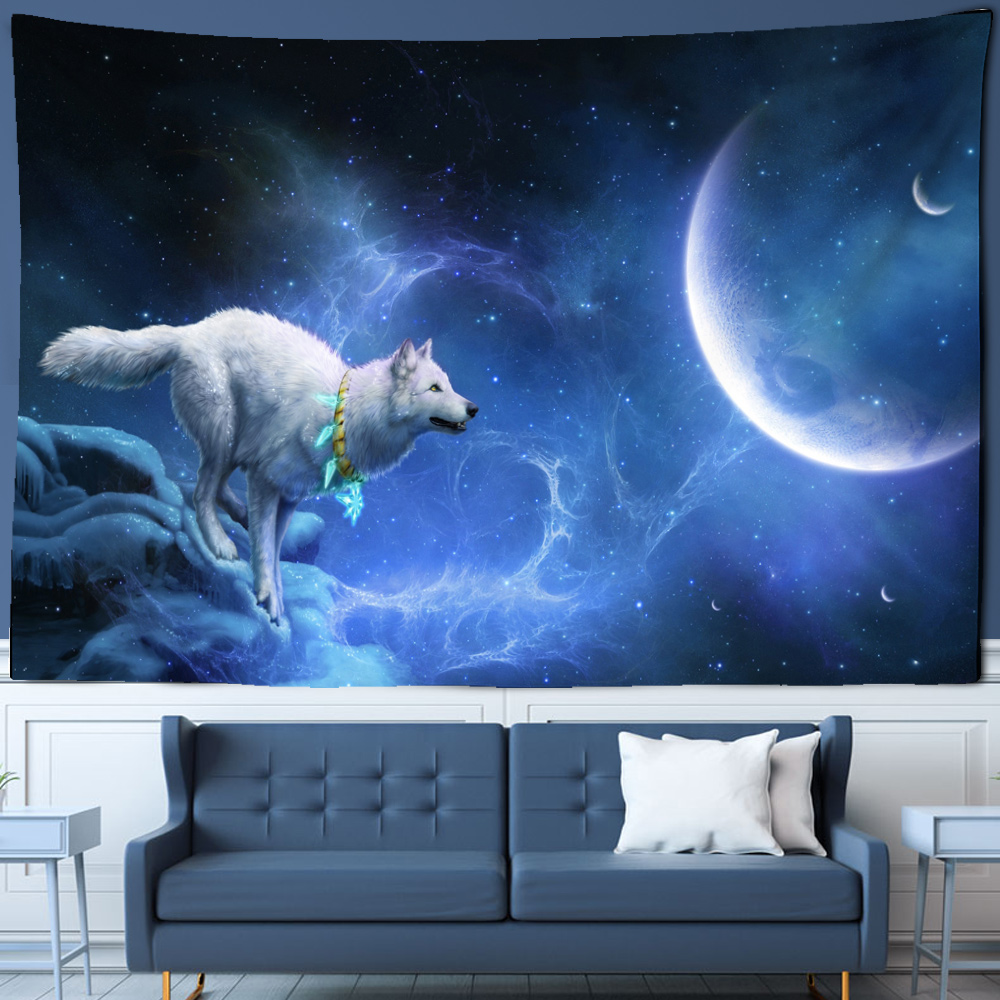 Fantasie Wolf Wandtapijt Opkno - Home Gym Decor recensie en prijs