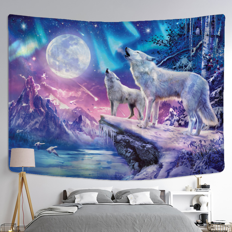 Fantasie Wolf Wandtapijt Opkno - Home Gym Decor recensie en prijs