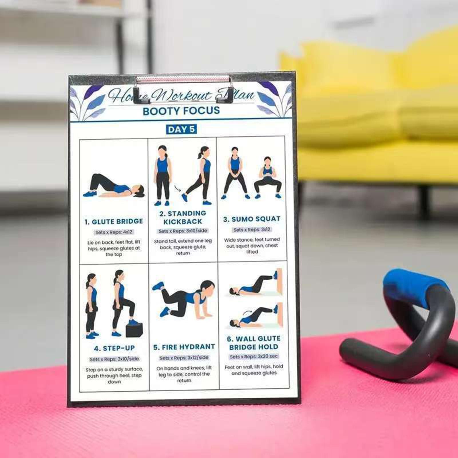 Oefeningsposters 6 stuks Full  - Home Gym Guide recensie en prijs