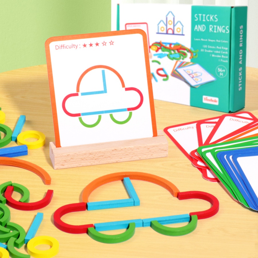 Puzzelspeelgoed voor vroeg ond - Gymnastic Rings Wooden recensie en prijs