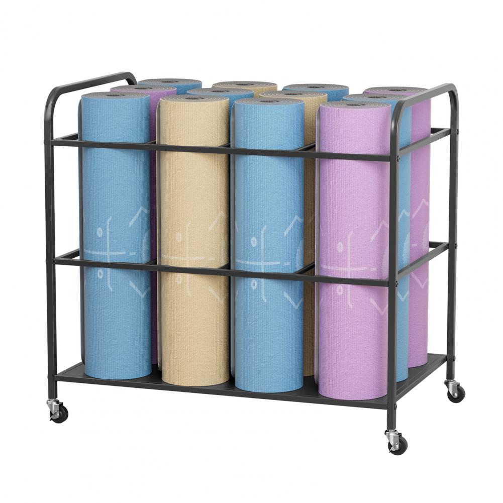 Yogamat opbergrek met wielen,  - Home Gym Folding Rack recensie en prijs