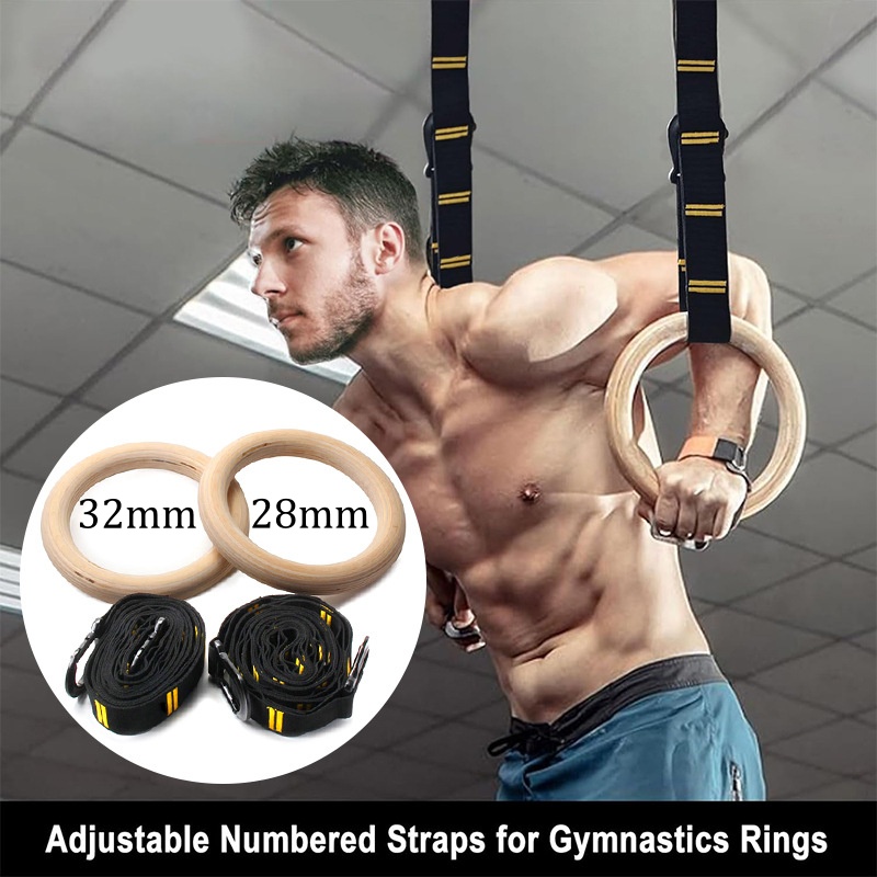 28mm 32mm Pull-up Gymnastiekri - Gymnastic Rings Wooden recensie en prijs