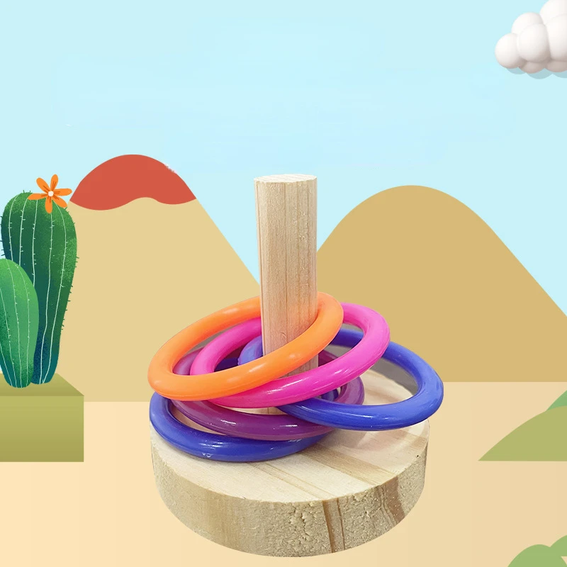 Houten interactief papegaaienr - Gymnastic Rings Wooden recensie en prijs