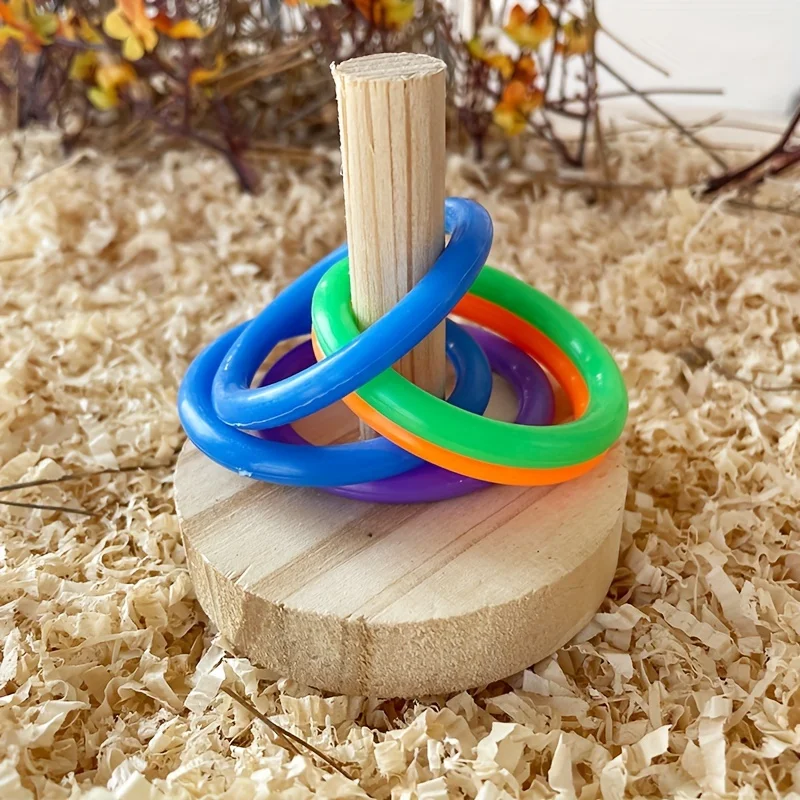 Houten interactief papegaaienr - Gymnastic Rings Wooden recensie en prijs