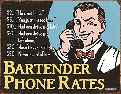 HomDeo Tin Sign Man Cave Bar R - Home Gym Decor recensie en prijs