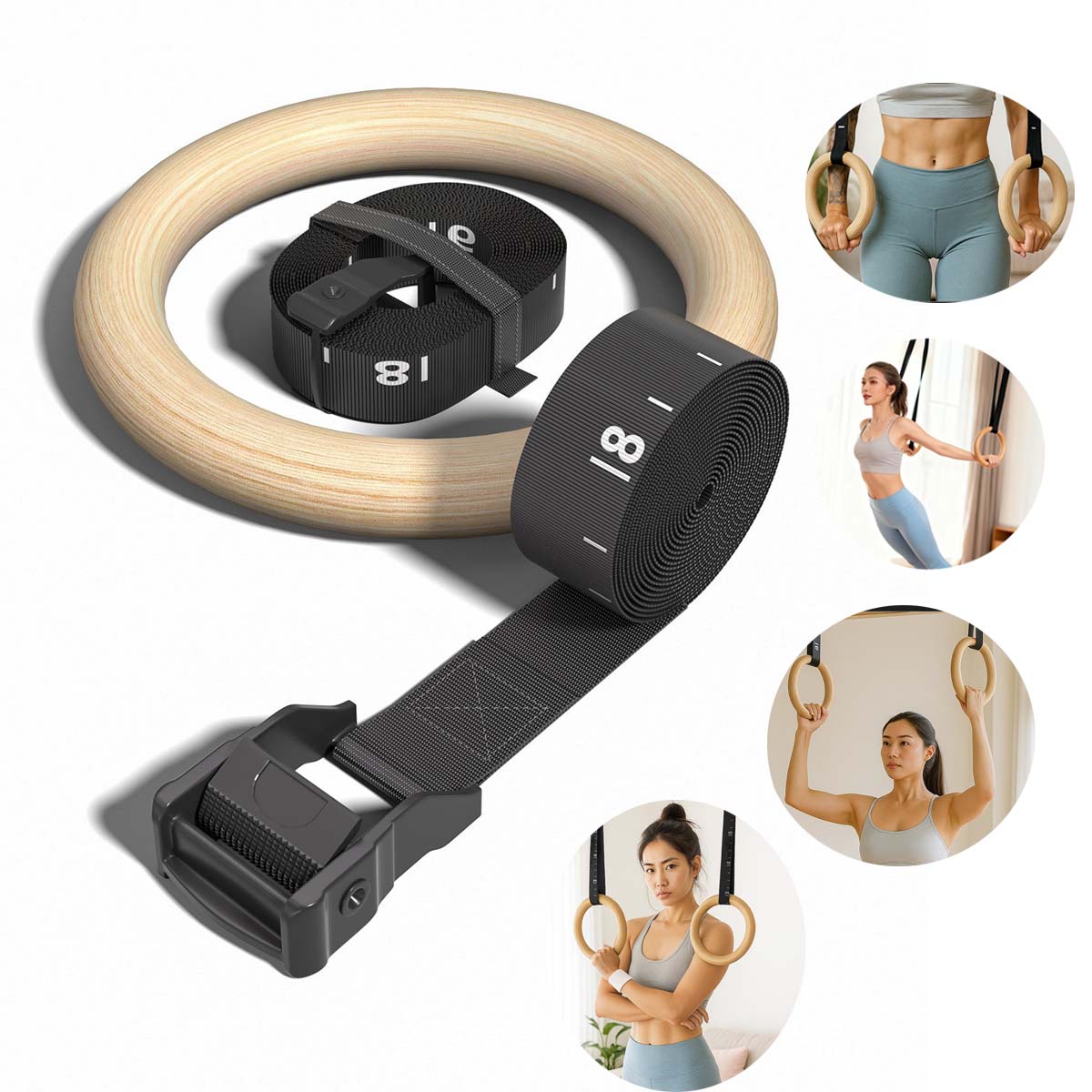 Verstelbare Houten Gymnastiekr - Gymnastic Rings Wooden recensie en prijs